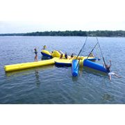 mini inflatable water trampoline water seesaw